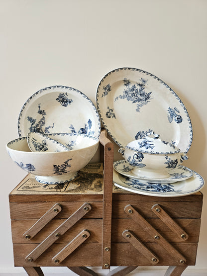 Vaisselle vintage terre de fer U&C Sarreguemines Stella
