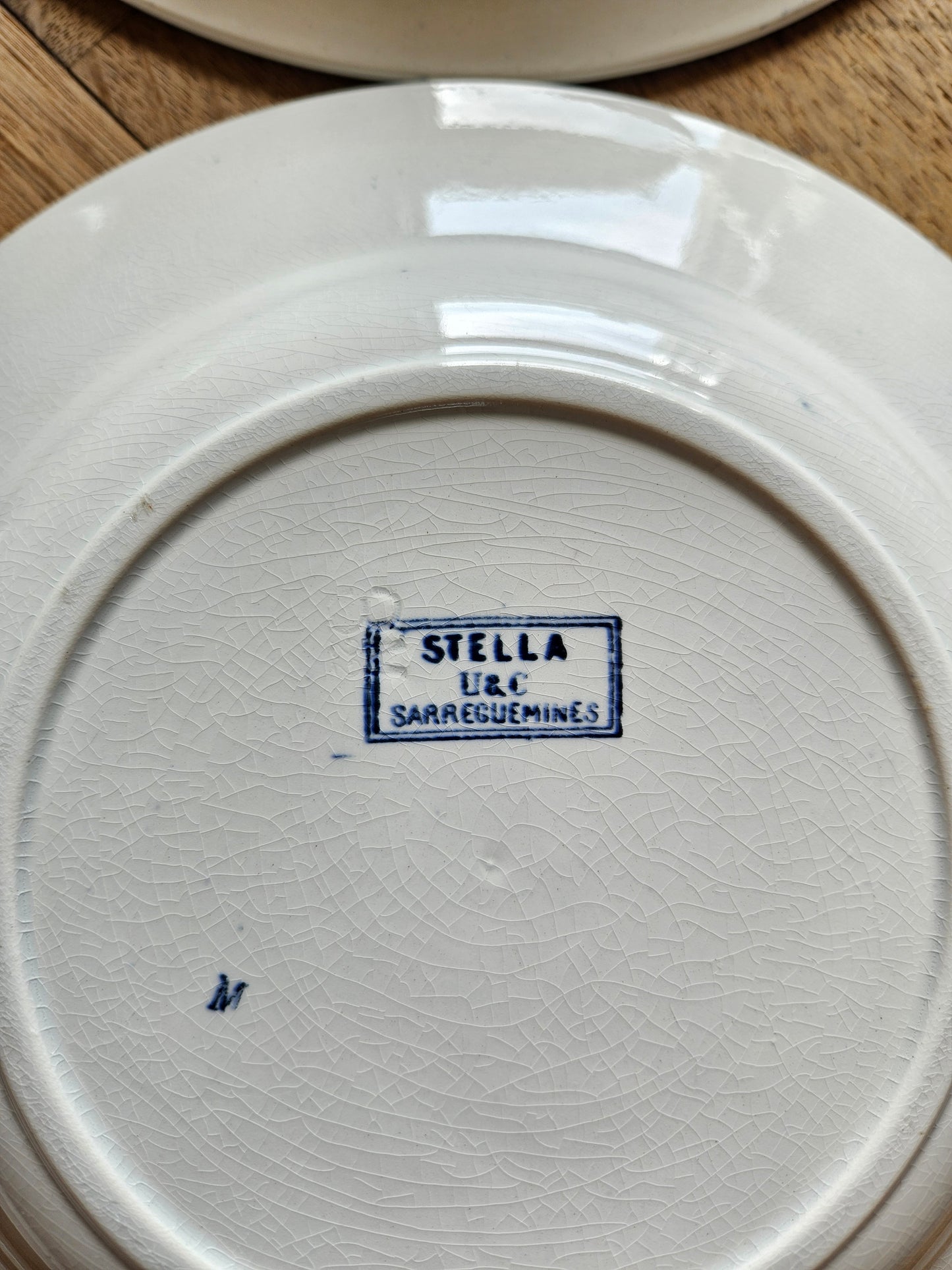 Assiettes creuses U&C Sarreguemines, Stella