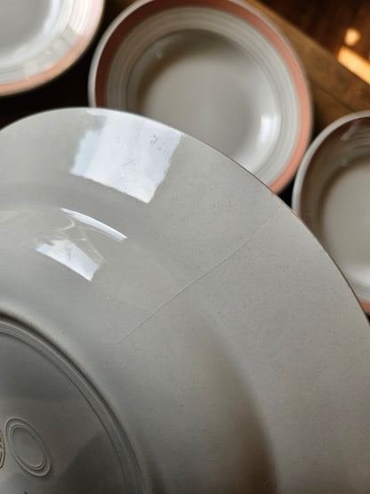 Assiettes creuses K&G Lunéville roses