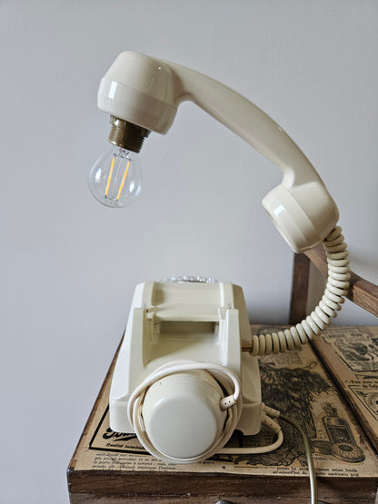 Lampe vintage BakéLight, crème