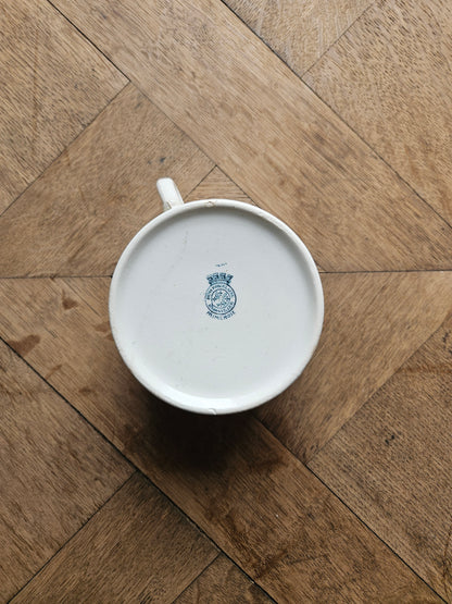 Tasse ancienne terre de fer Badonviller Primerose