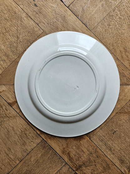 Assiette plate Sté Amandinoise, Iris