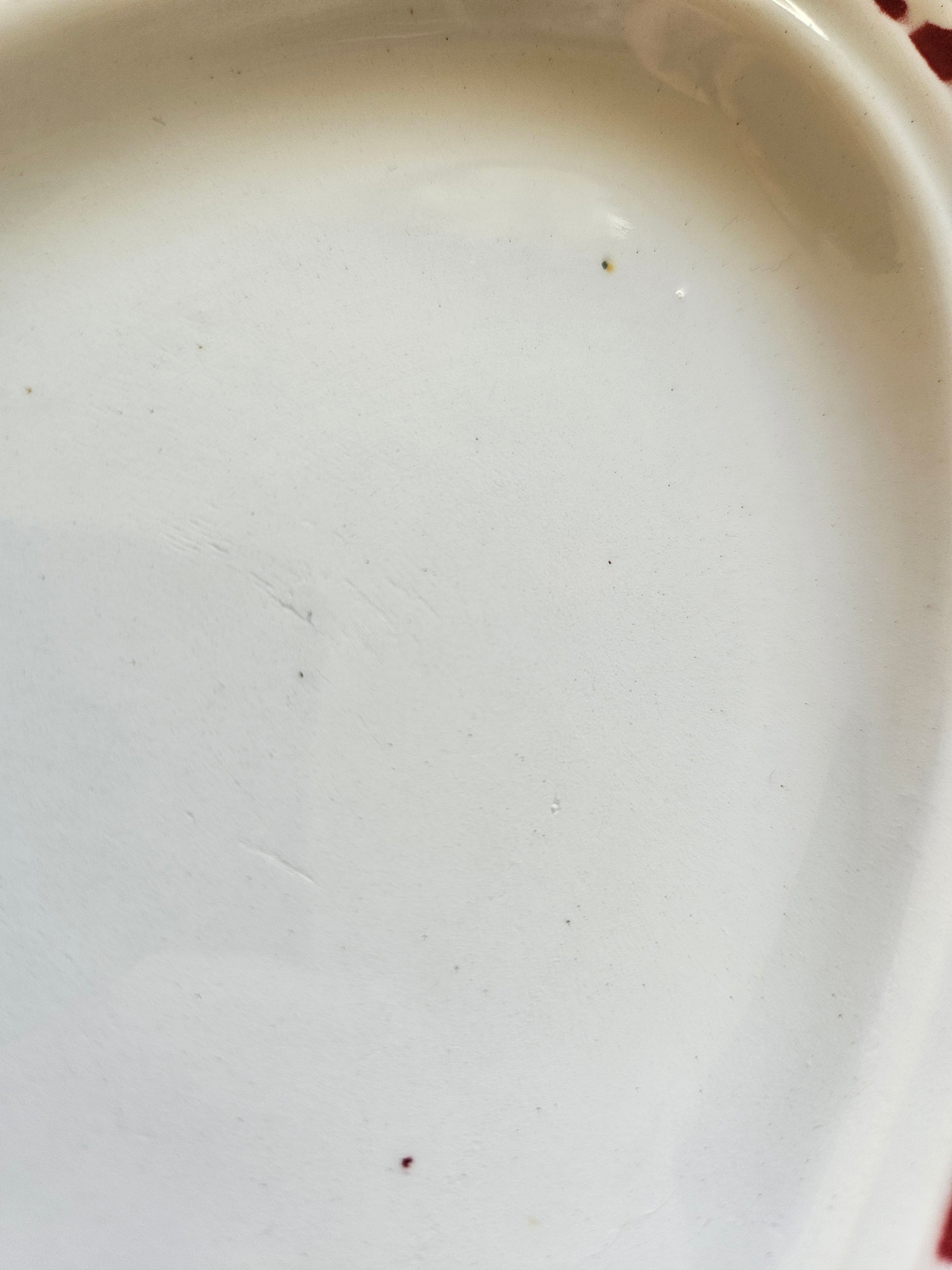 Ravier vintage Ceranord St Amand rouge