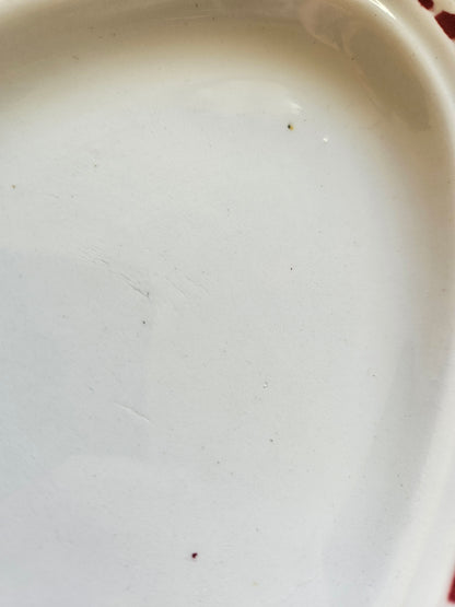 Ravier vintage Ceranord St Amand rouge