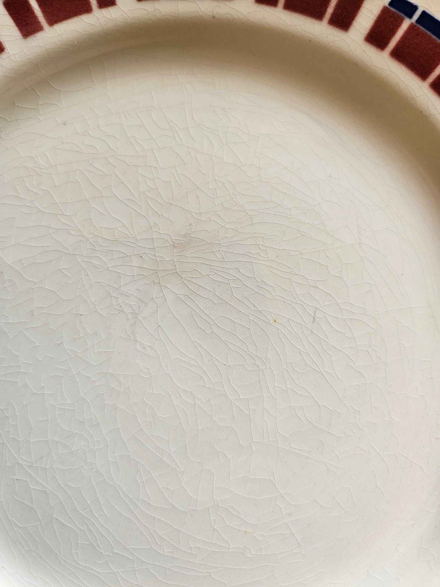 Assiettes à dessert vintage Badonviller, Ecossais