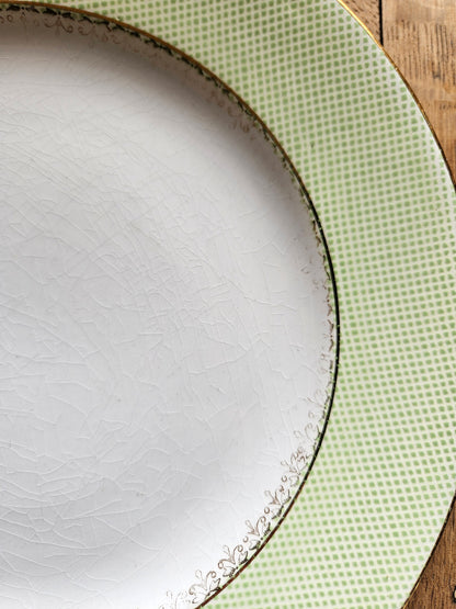 Assiettes plates vintage dépareillées "Summer"