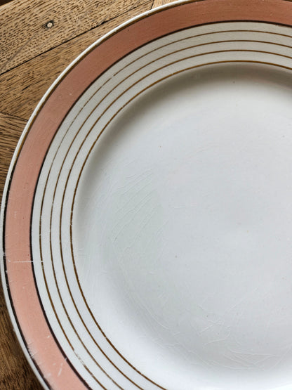 Assiettes plates vintage dépareillées "Summer"