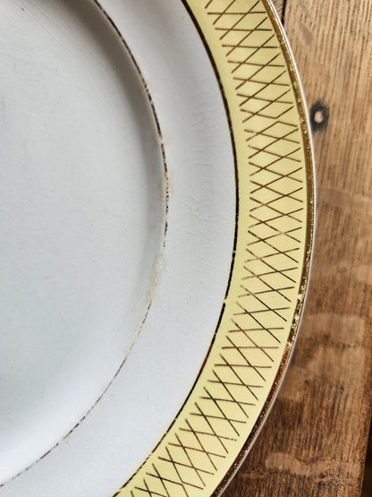 Assiettes plates vintage dépareillées "Summer"