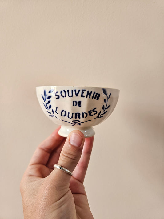 Bol à facettes "Souvenir de Lourdes"