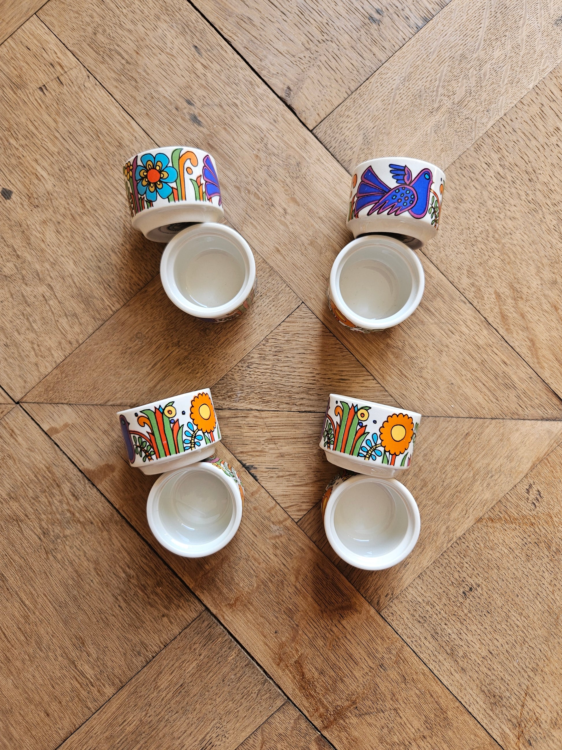 Coquetiers vintage Villeroy et Boch Acapulco 