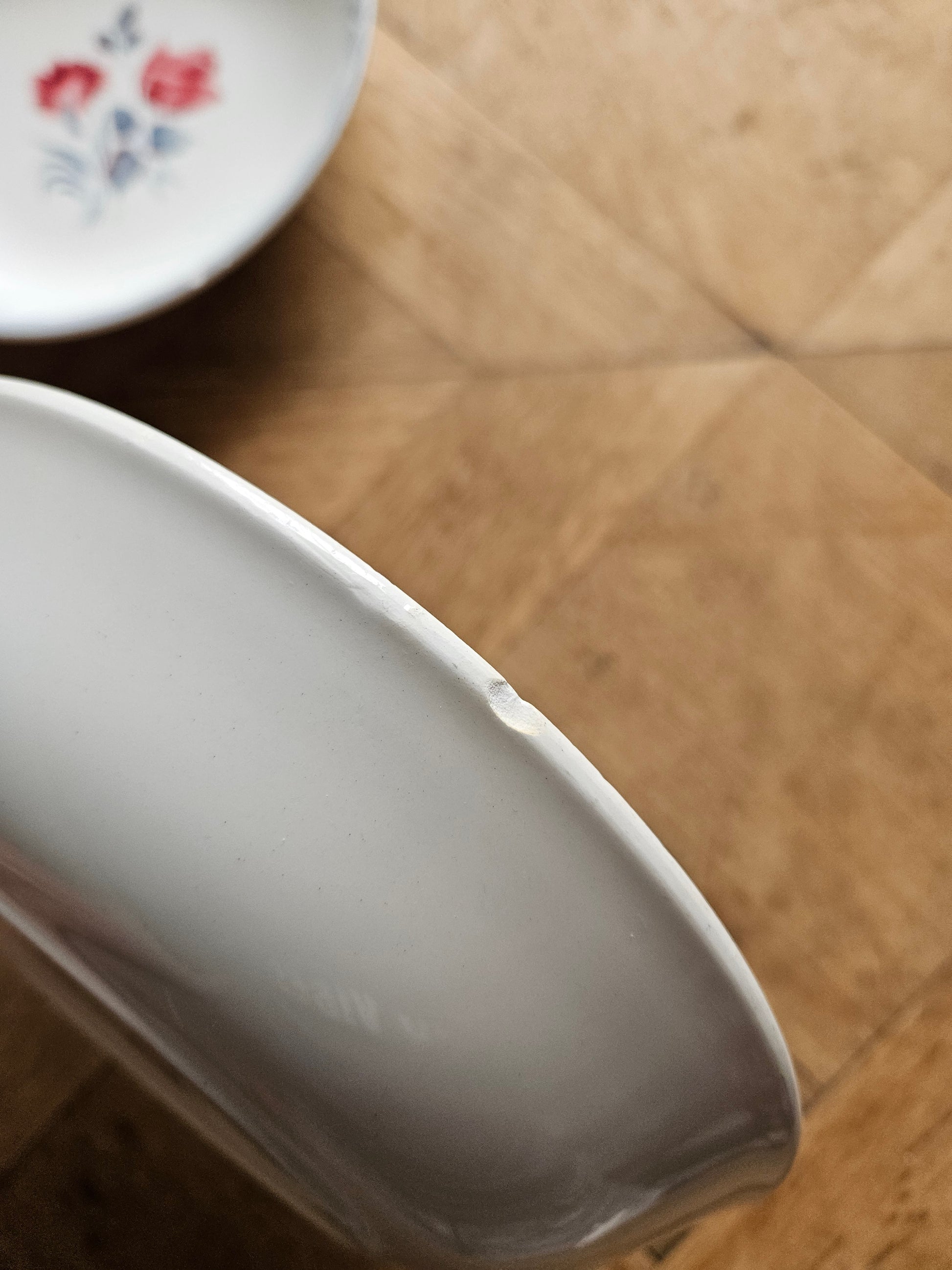 Assiettes calottes Digoin dépareillées Aquitania & Marinette