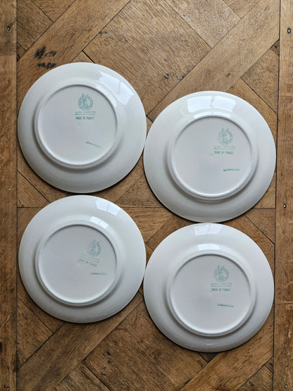 Assiettes plates vintage Moulin des Loups Comminges