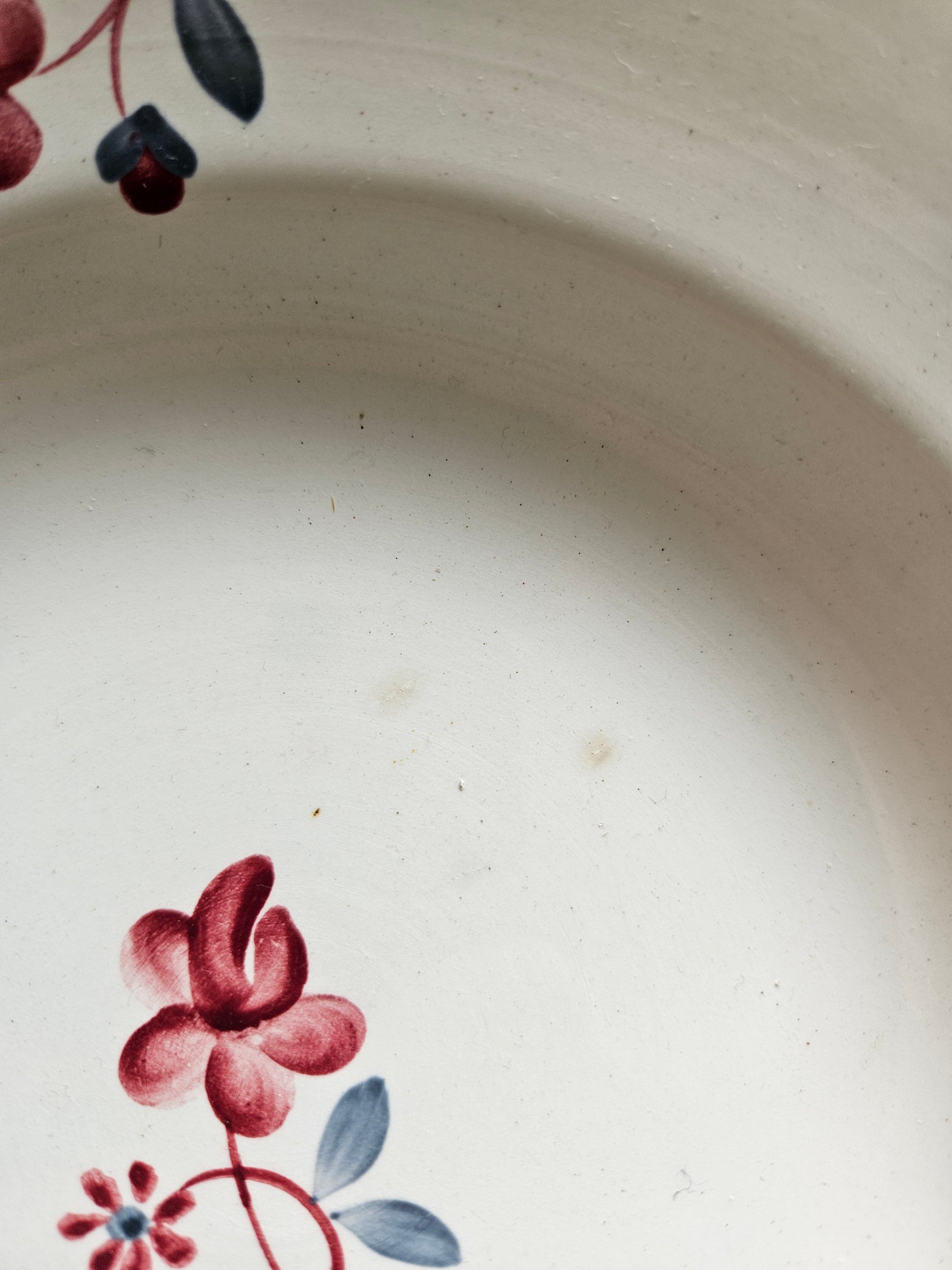 Assiettes creuses vintage dépareillées Digoin et Badonviller
