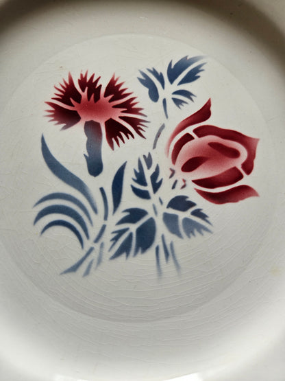 Assiettes à dessert vintage Digoin, Juliette