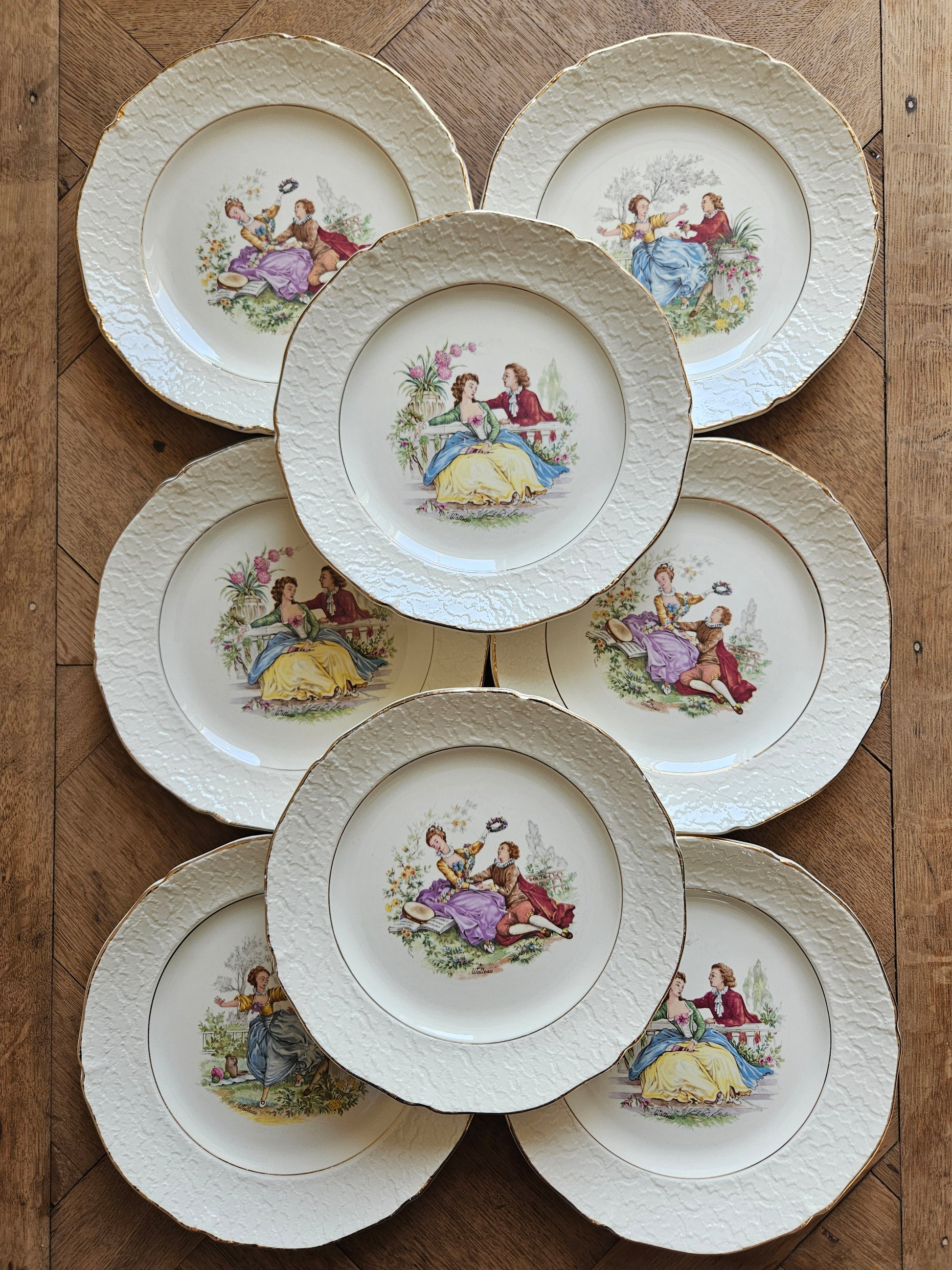 Coffret 6 assiettes à dîner Tout Paris - Bernardaud | Maison Simon Coffret 6 assiettes à dîner Tout Paris - Bernardaud | Maison Simon