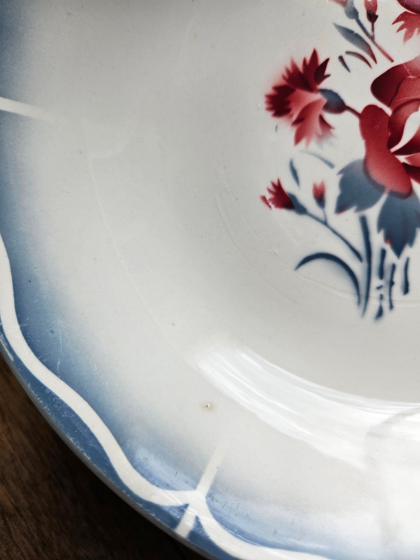 Assiettes calottes Digoin Nina Rosa