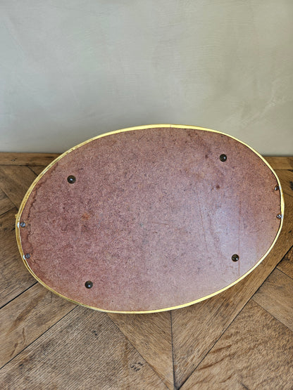 Plateau miroir apéritif Art Déco 