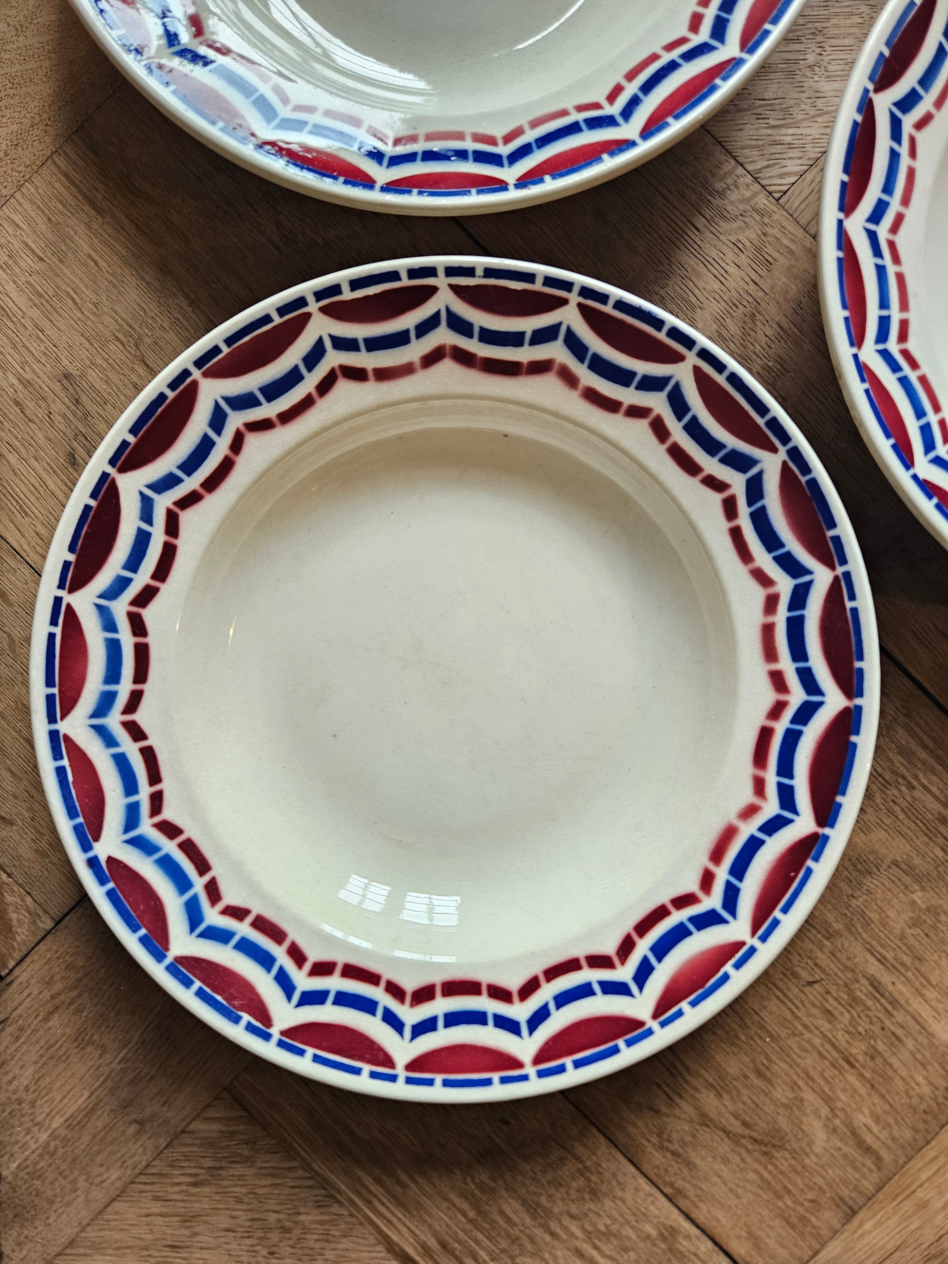 Assiettes creuses anciennes Badonviller, Loudéac