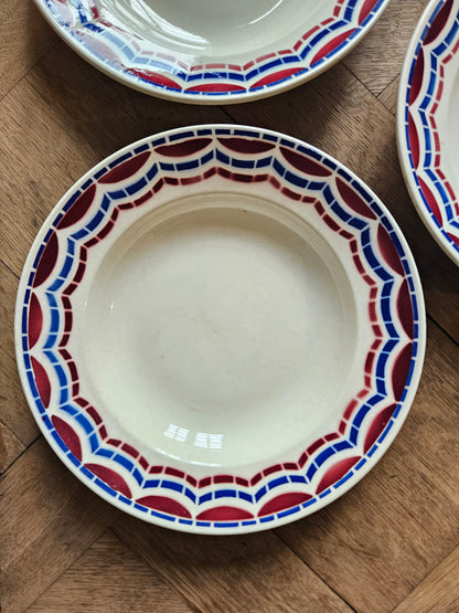 Assiettes creuses anciennes Badonviller, Loudéac