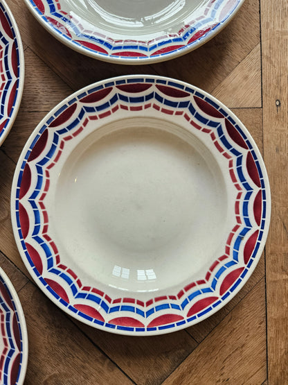 Assiettes creuses anciennes Badonviller, Loudéac