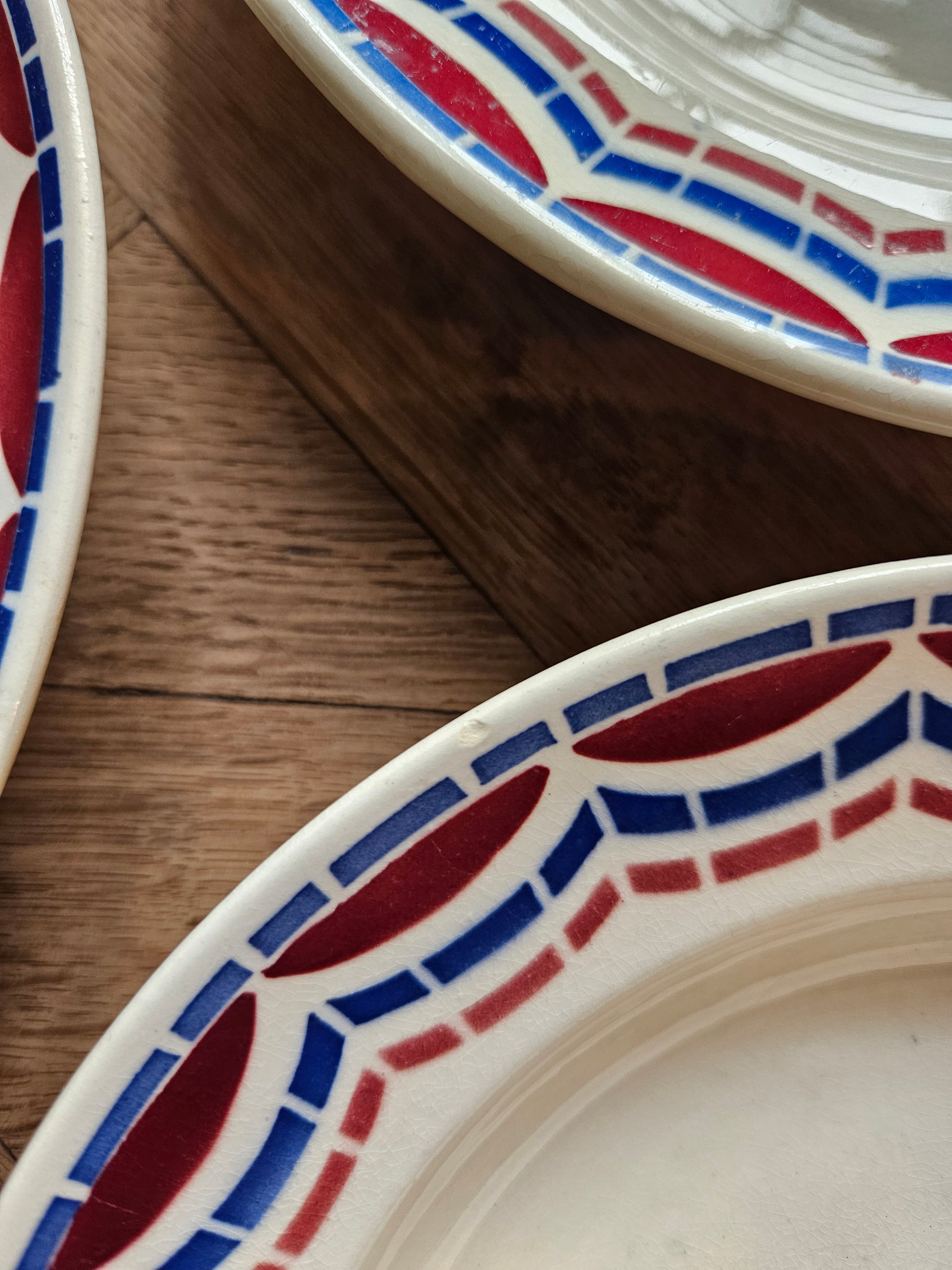 Assiettes creuses anciennes Badonviller, Loudéac