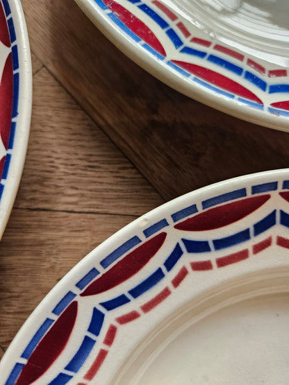 Assiettes creuses anciennes Badonviller, Loudéac