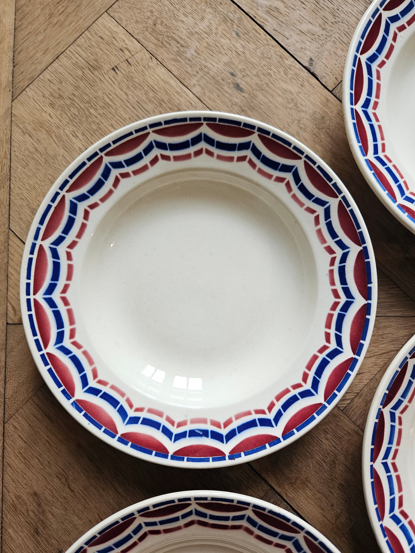 Assiettes creuses anciennes Badonviller, Loudéac