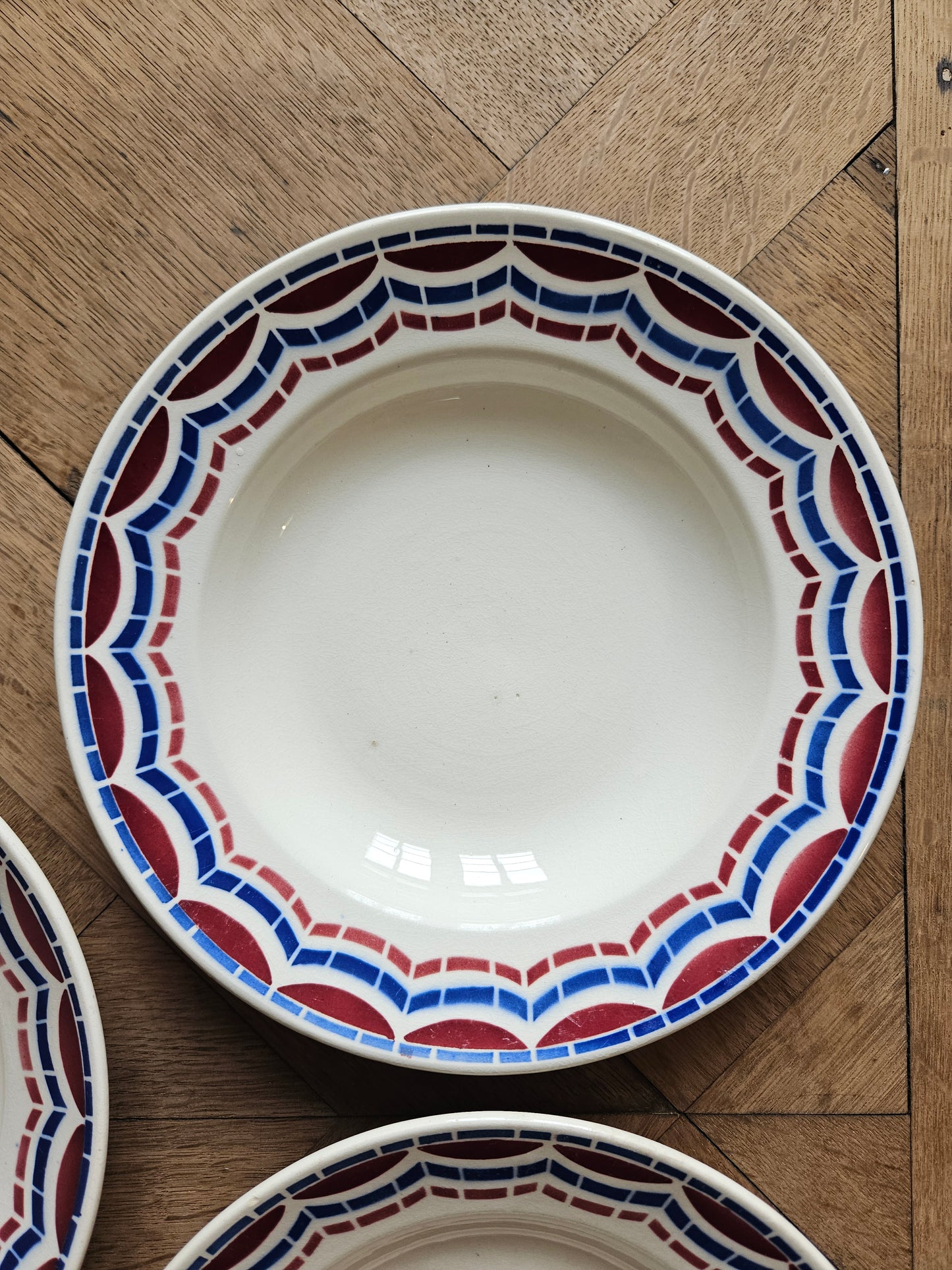 Assiettes creuses anciennes Badonviller, Loudéac