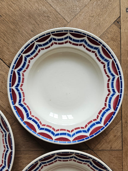 Assiettes creuses anciennes Badonviller, Loudéac