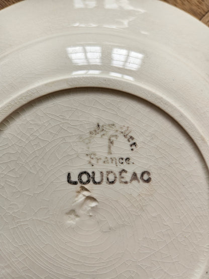 Estampille des assiettes creuses anciennes Badonviller, Loudéac