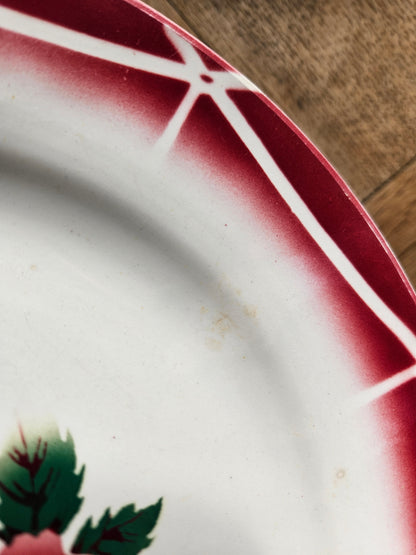 6 assiettes plates rétro Digoin, Cibon