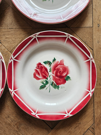 Assiette plate ancienne Digoin, Cibon