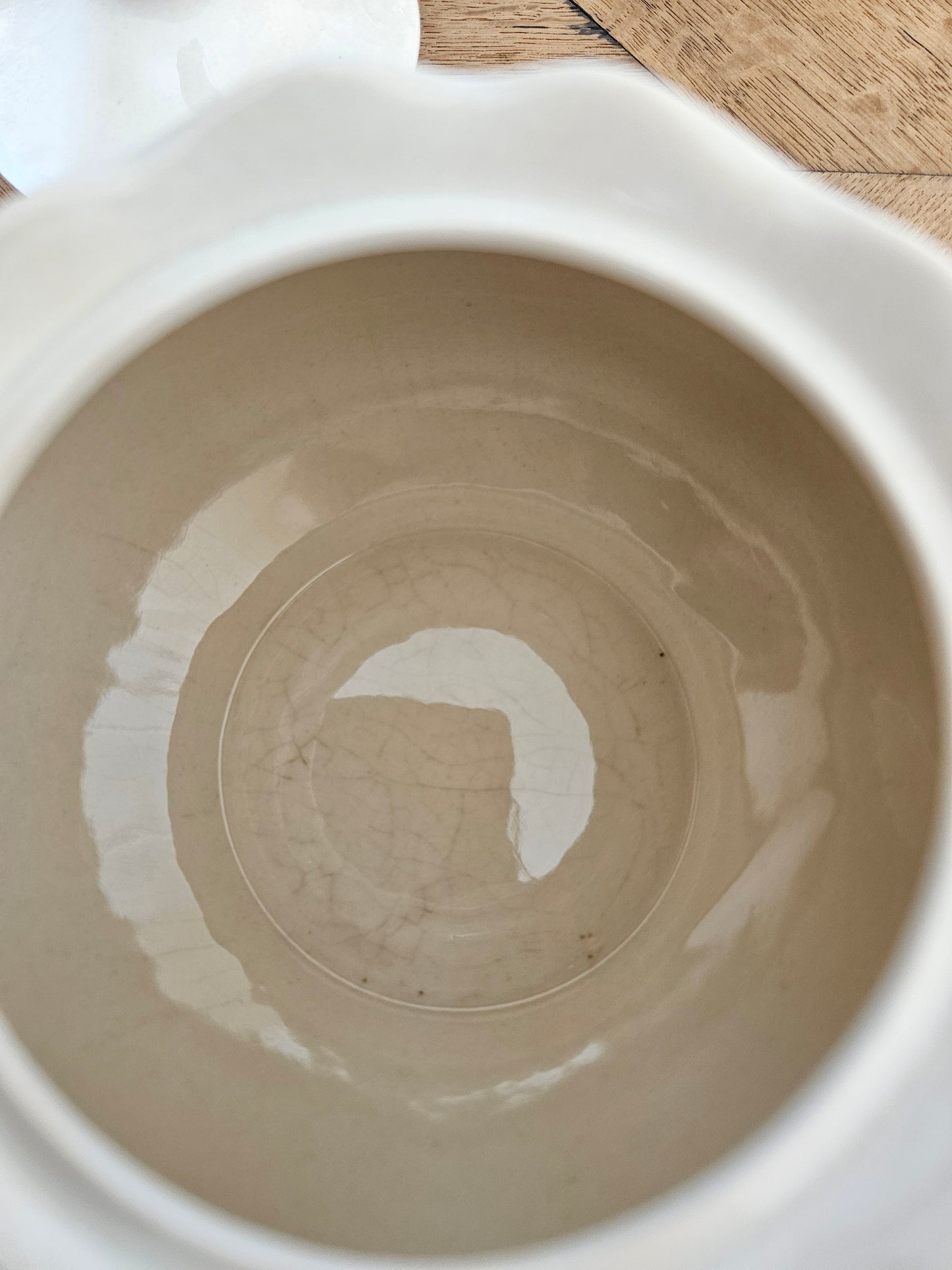 Intérieur théière vintage Crown Ducal made in England 