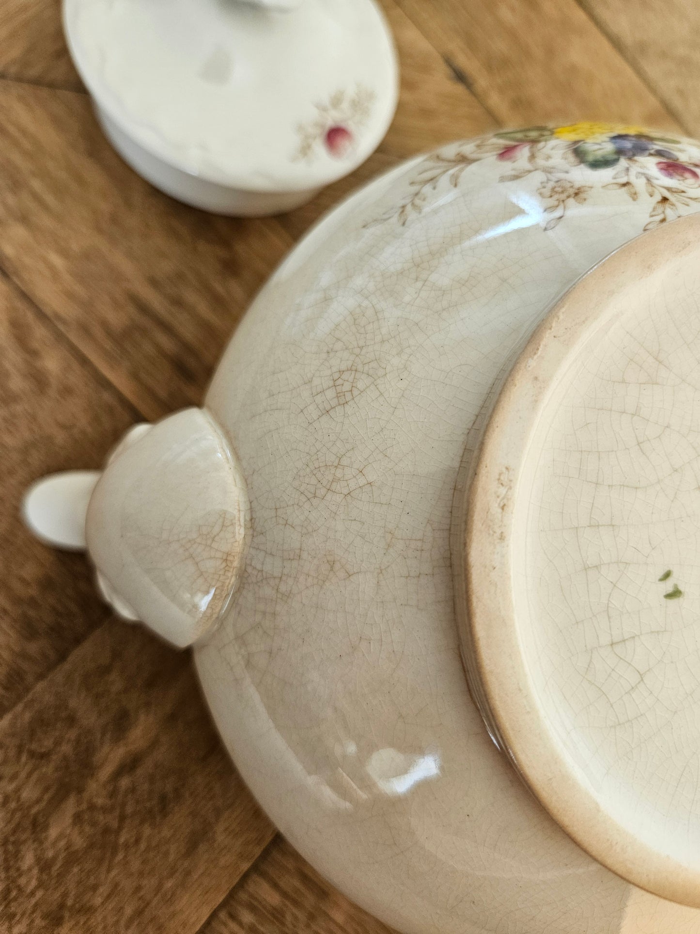 Patine sur théière vintage