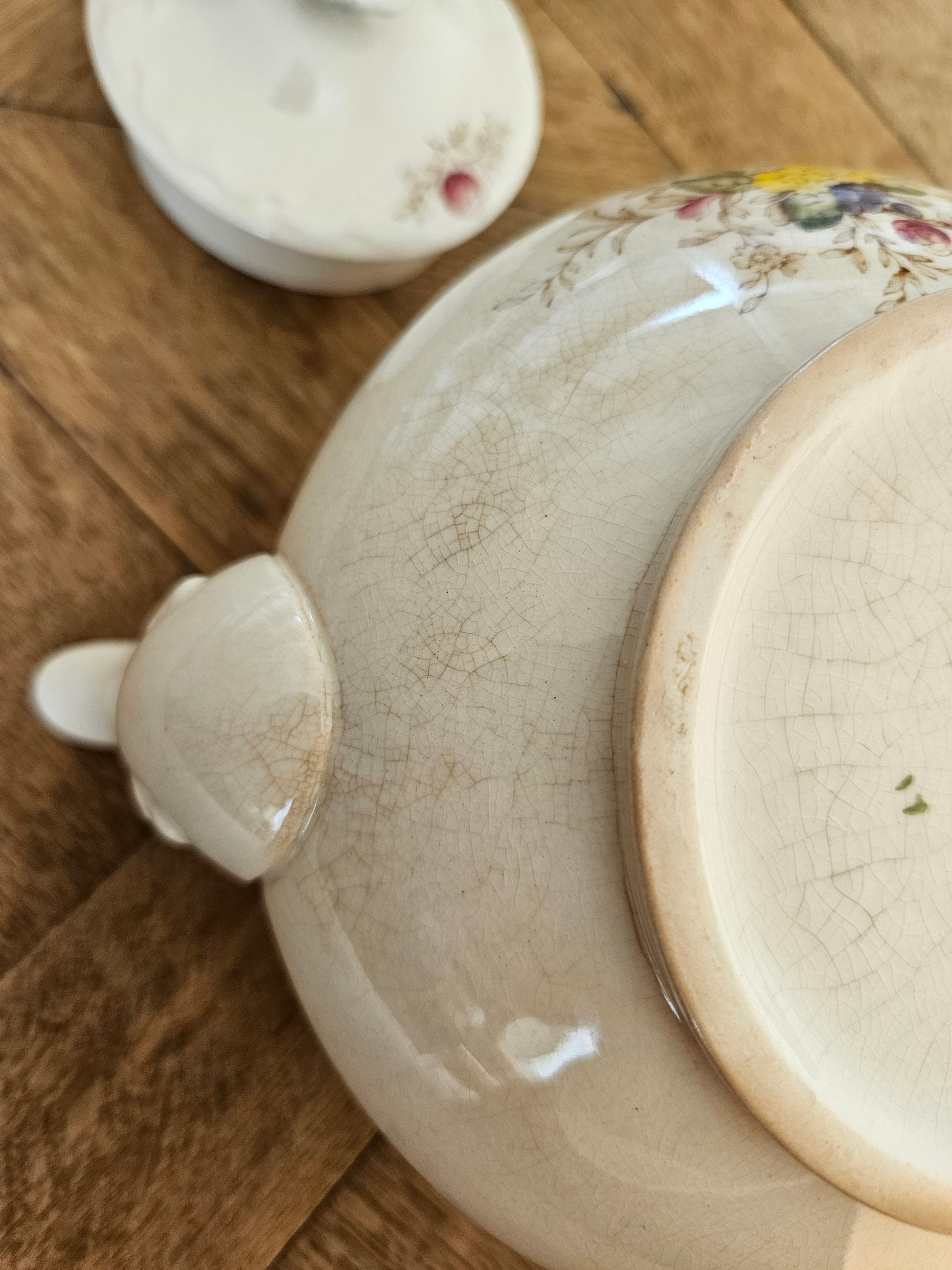 Patine sur théière vintage