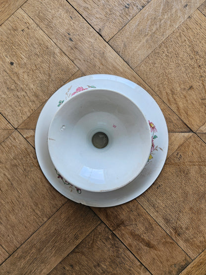 Compotier vintage, libellules & papillons