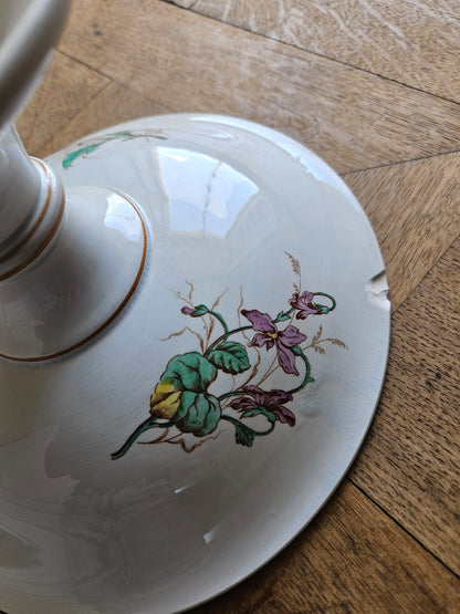 Compotier vintage, libellules & papillons