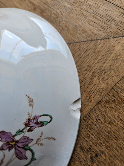 Compotier vintage, libellules & papillons