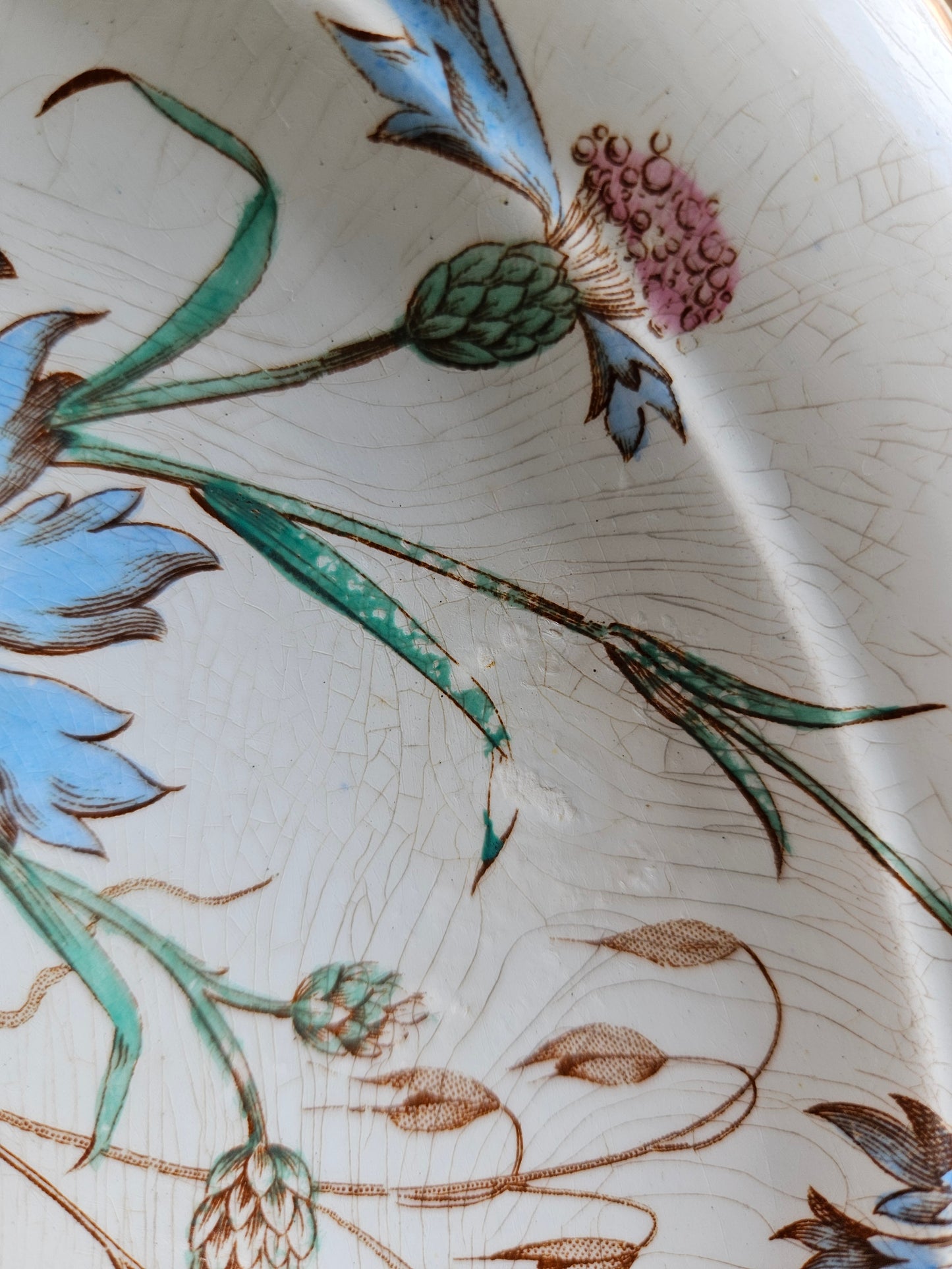 Compotier vintage, libellules & papillons