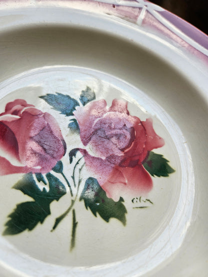 6 assiettes creuses rétro Digoin, Cibon