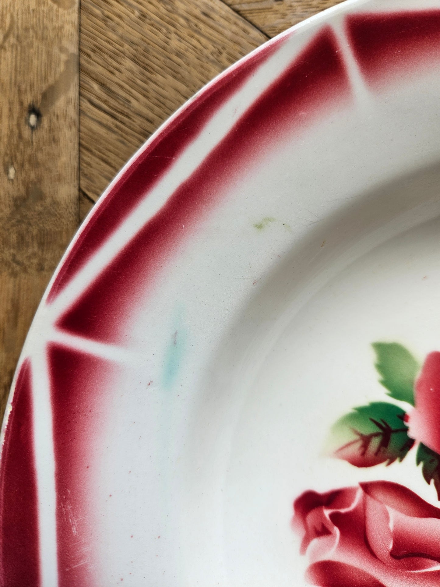 6 assiettes creuses rétro Digoin, Cibon