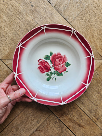 6 assiettes creuses rétro Digoin, Cibon