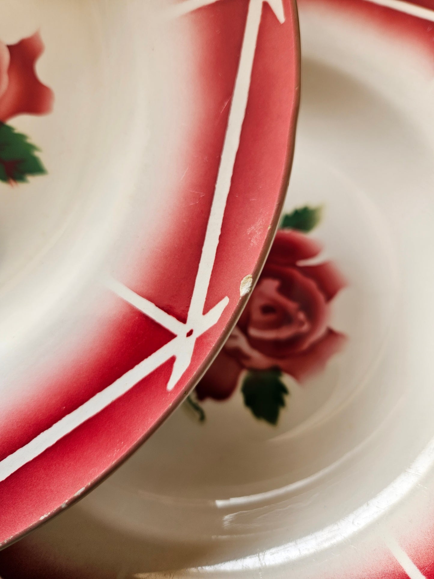 6 assiettes creuses rétro Digoin, Cibon