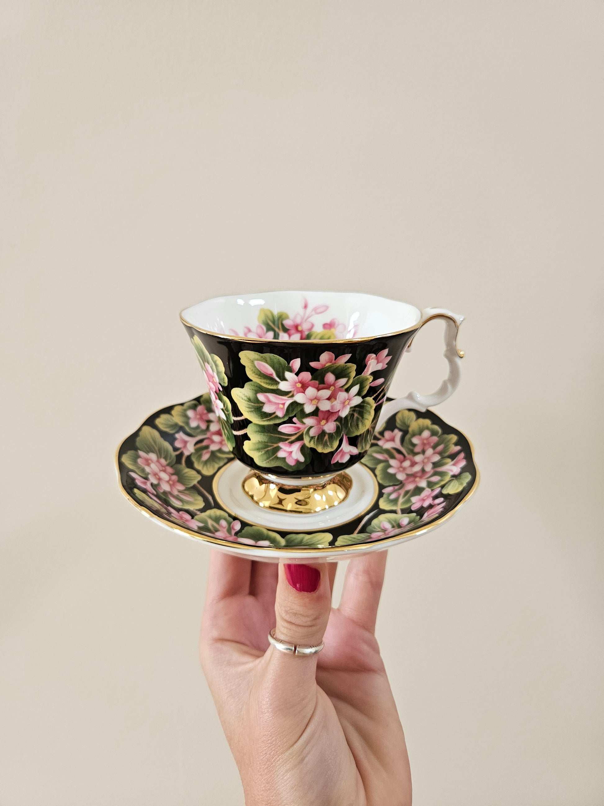 Tasse et sous-tasse Royal Albert, Mayflower