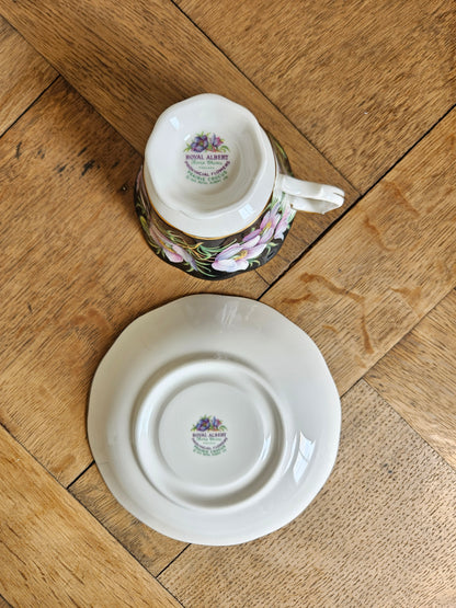 Revers de tasse et sous-tasse Royal Albert, Prairie Crocus