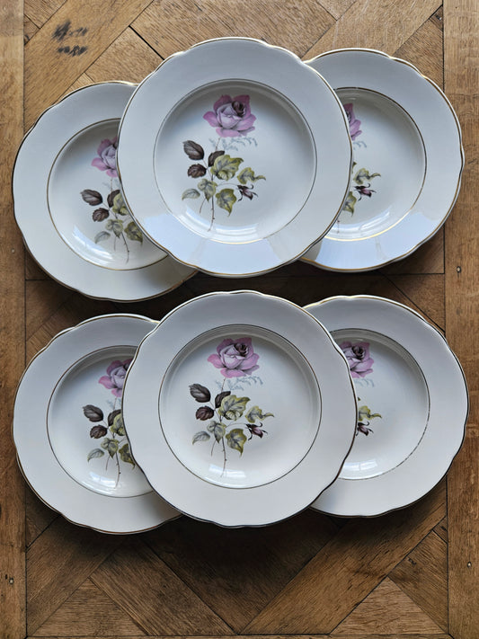 Assiettes creuses K&G Lunéville Badonviller, Périgord