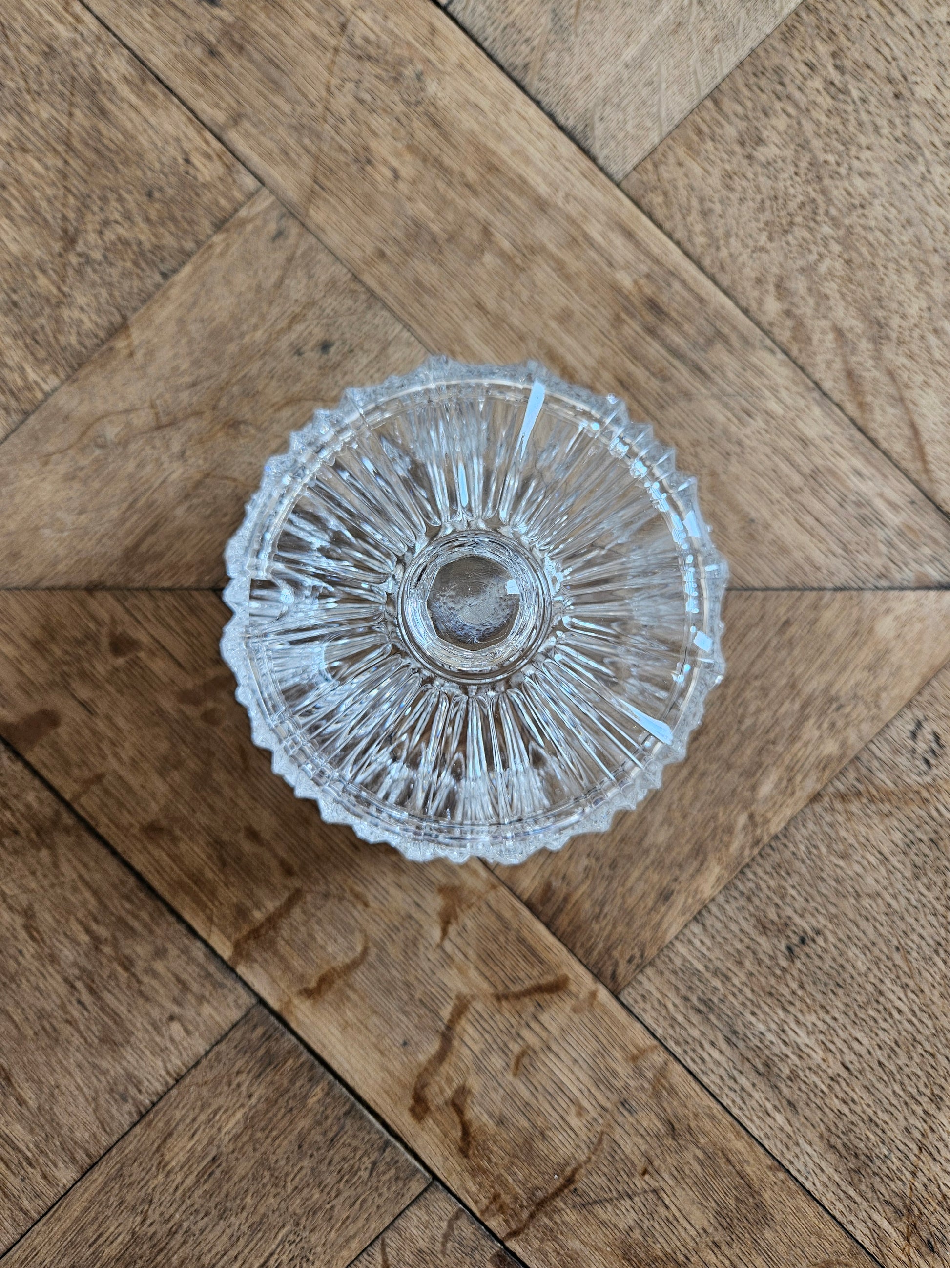 Bonbonnière vintage en cristal