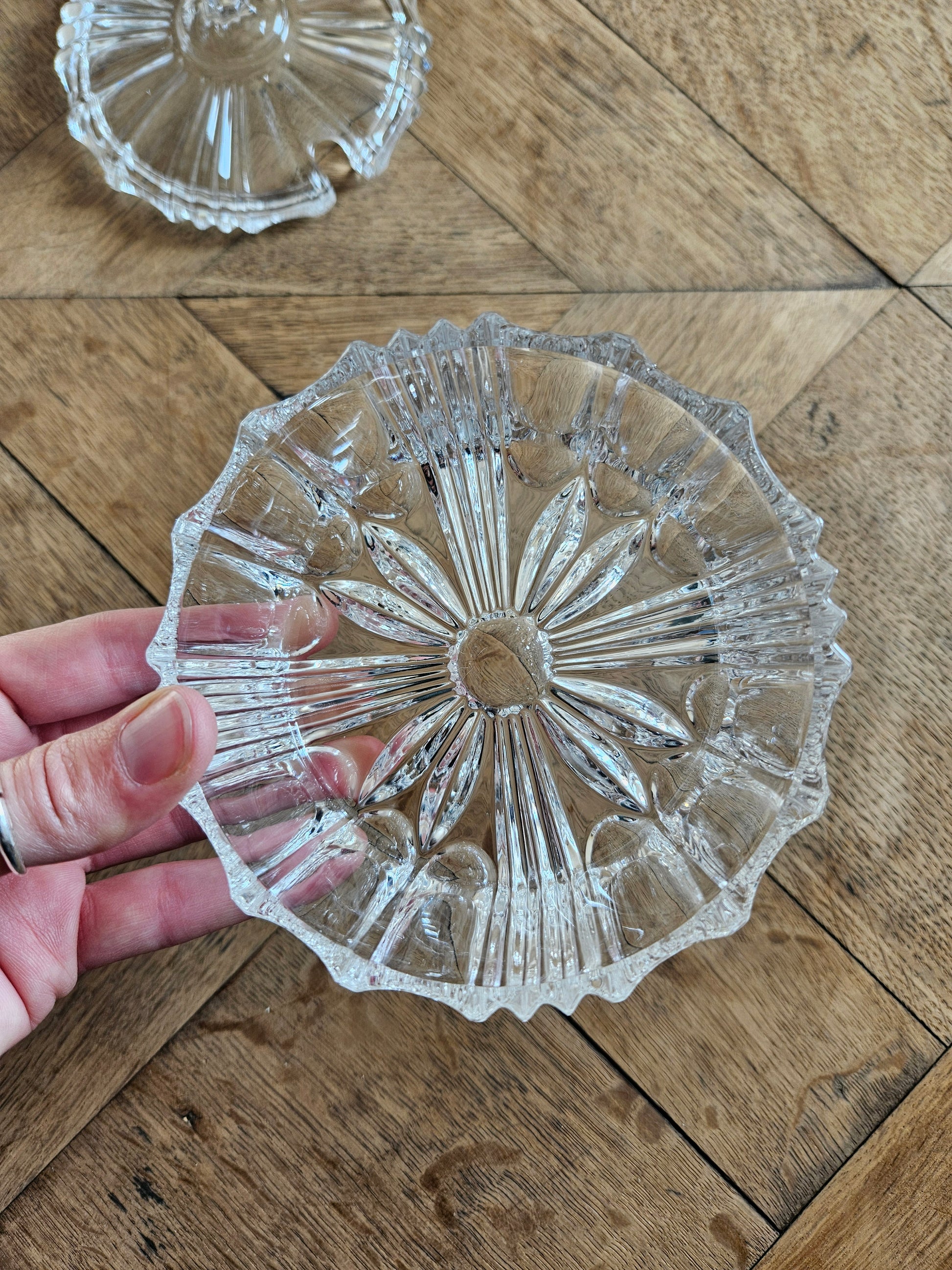 Bonbonnière vintage en cristal