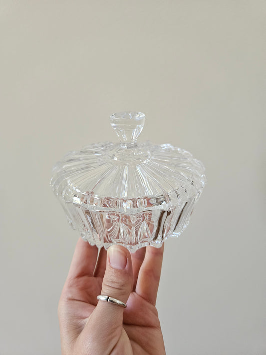Bonbonnière vintage en cristal