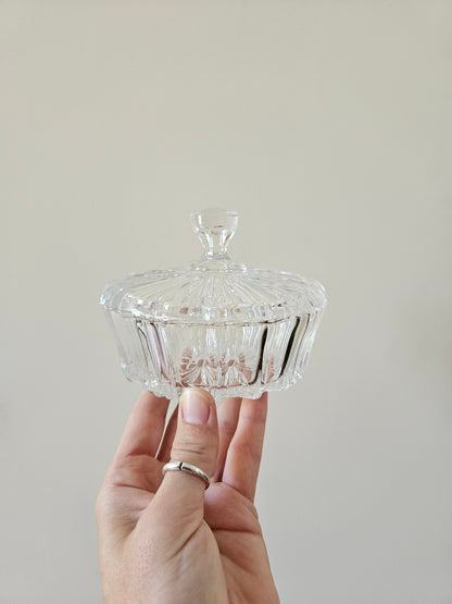 Bonbonnière vintage en cristal